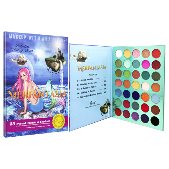 Merfantasia 35 Eyeshadows Palette - Book 8 by Rude Cosmetics Women 1.34 oz - Picture 3 of 4